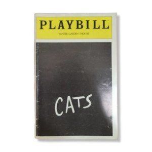 Vintage Cats Playbill Winter Garden Theatre Memorabilia Year 1983 Original